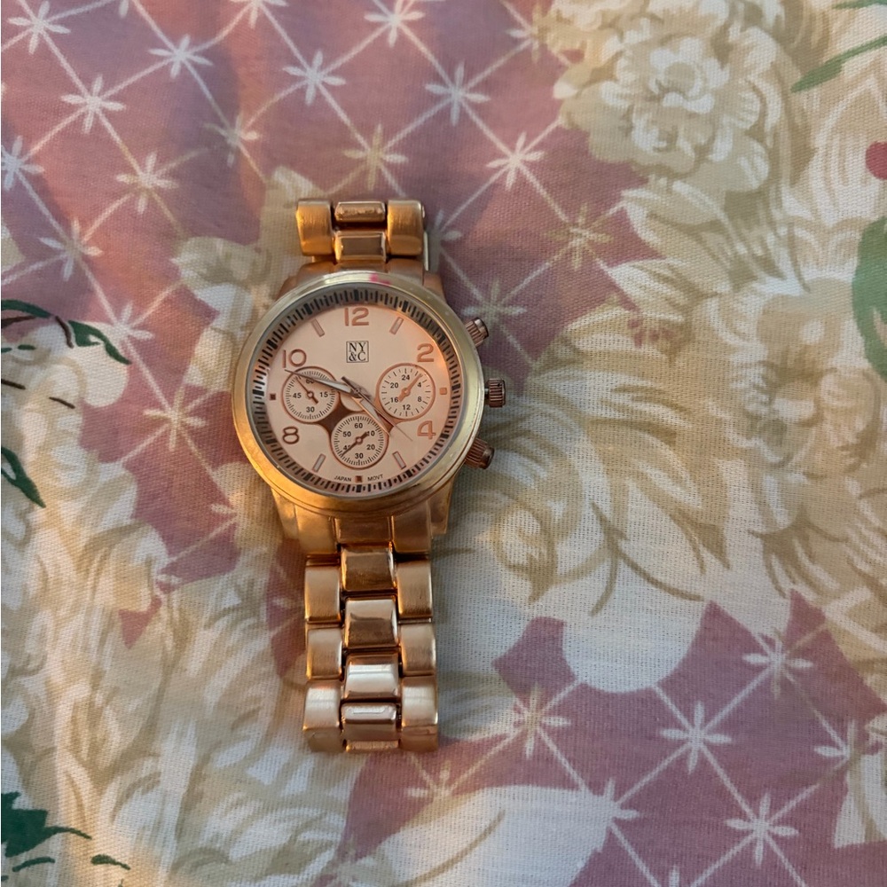 New York & Company Rose Gold Women's Watch